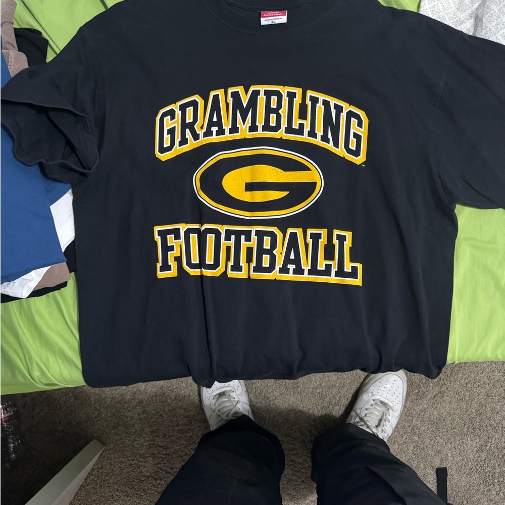 Vintage Grambling Football Black T-Shirt
